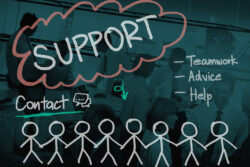Support Contact Teamwork Advice Business Concept